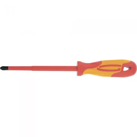 Отвертка диэлектрическая SL6,5*150мм CrMo до 1000В двухкомпонентная рукоятка Gross 12944 купить в Ханты-Мансийске