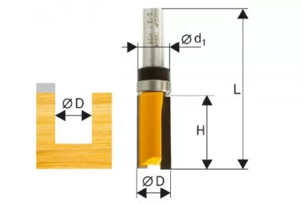 Фреза кромочная прямая ф158х26мм хв. 8мм 46182 купить в Ханты-Мансийске