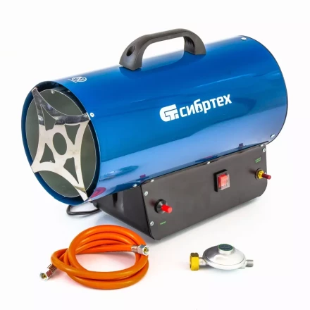 Газовая тепловая пушка СТГ-30, 30 кВт, 900 м3/ч, пропан-бутан Сибртех 96453 купить в Ханты-Мансийске