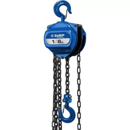 Таль цепная &quot;ТШ-1-6&quot; шестеренная, ЗУБР Профессионал 43082-1, 1т / 6м 43082-1_z01 купить в Ханты-Мансийске