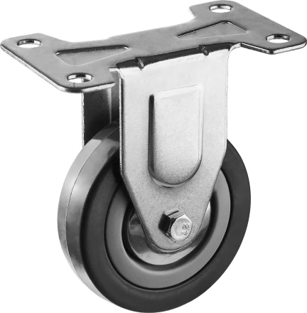 ЗУБР d 75 мм, г/п 50 кг, резина/полипропилен, неповоротное колесо (30956-75-F) купить в Ханты-Мансийске