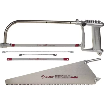 Набор ЗУБР: Ножовка &quot;СОЮЗ-5&quot; многоф 5-в-1:дерево 450мм, металл/кафель/стекло-150/250/300мм, приспос для отлома 4-15726-H5 купить в Ханты-Мансийске