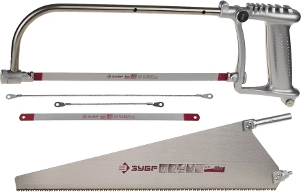 Набор ЗУБР: Ножовка &quot;СОЮЗ-5&quot; многоф 5-в-1:дерево 450мм, металл/кафель/стекло-150/250/300мм, приспос для отлома 4-15726-H5 купить в Ханты-Мансийске