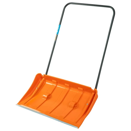 Движок для уборки снега пластиковый, 795х435х1280 мм, стальная рукоятка, усиленный, Сибртех 61669 купить в Ханты-Мансийске