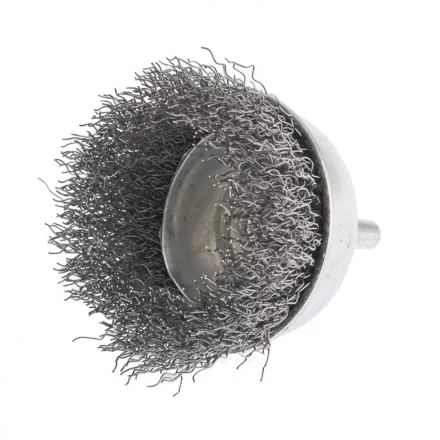 Щетка для дрели, 50 мм, &quot;чашка&quot; со шпилькой, витая проволока 0.3 мм Сибртех 744757 купить в Ханты-Мансийске