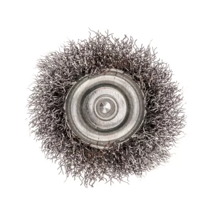 Щетка для дрели, 50 мм, &quot;чашка&quot; со шпилькой, витая проволока 0.3 мм Сибртех 744757 купить в Ханты-Мансийске