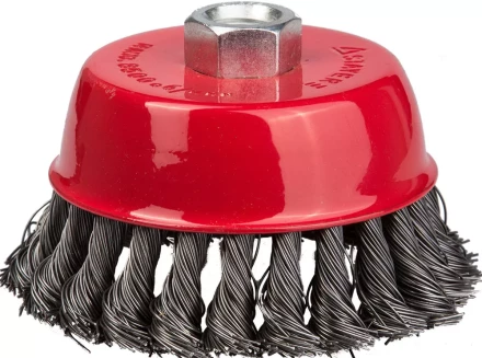 STAYER "PROFESSIONAL". Щетка чашечная для УШМ, жгутированная стальная проволока 0,5мм, 80ммхМ14 35128-080_z01 купить в Ханты-Мансийске