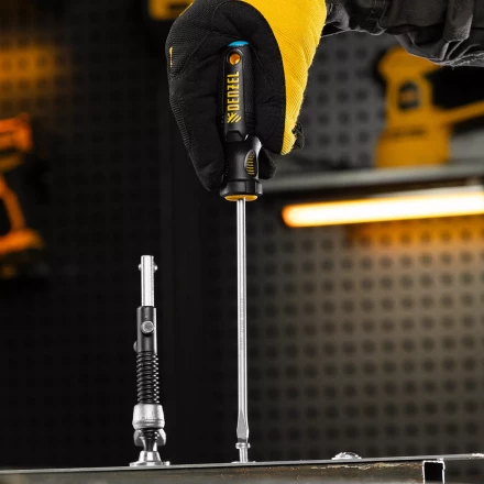 Отвертка, SL5x150 мм, S2, 3к рукоятка Denzel 121977 купить в Ханты-Мансийске