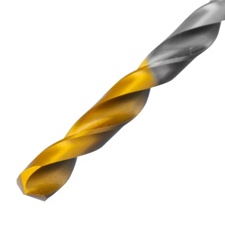 Сверло спиральное по металлу Denzel 5 x 86 мм, Р6М5, Golden Tip, 718233 купить в Ханты-Мансийске