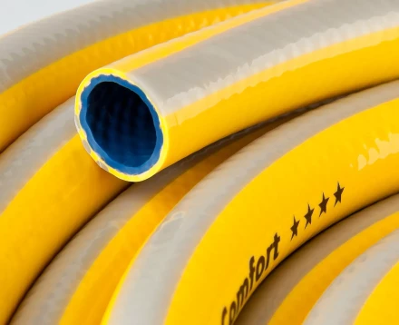 Шланг RACO COMFORT поливочный, 25атм., армированный, 3-х слойный, 3/4&quot;х50м 40303-3/4-50_z01 купить в Ханты-Мансийске