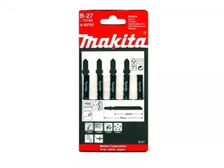 Пилки для лобзика Makita B-27 A-85787 по металлу 5.000 купить в Ханты-Мансийске