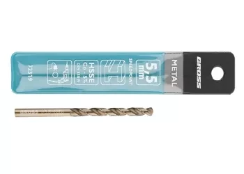 Сверло спиральное по металлу, 5,5 мм, HSS-Co  GROSS 72319 купить в Ханты-Мансийске