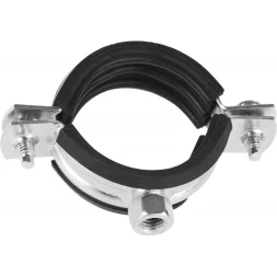 ЗУБР. Хомут трубный с гайкой, оцинкованный, 6", 1шт 37850-165-175-1