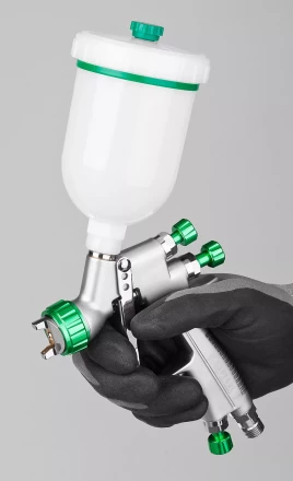 Краскопульт пневматический KRAFTOOL "PRO" Jeta 3000 mini, HVLP, c верхним бачком, 0,8мм 06561-0.8 купить в Ханты-Мансийске