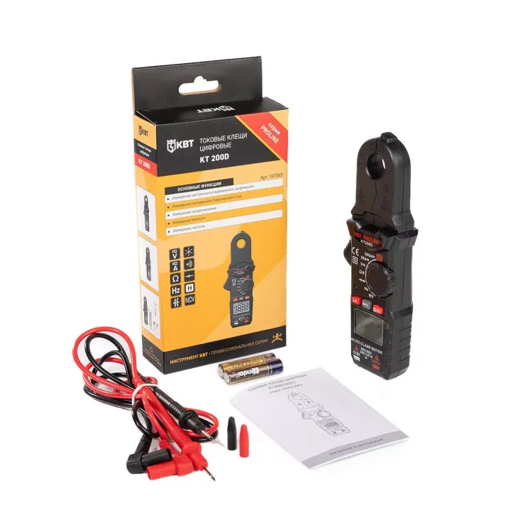 Токоизмерительные клещи КВТ КТ 200D с True RMS (101563) купить в Ханты-Мансийске