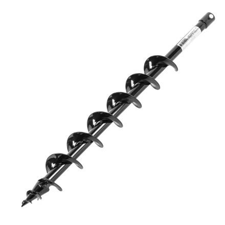 Шнек для грунта ER-80, диаметр 80 мм, длина 800 мм,соединение 20 мм, съемный нож Denzel 56005 купить в Ханты-Мансийске