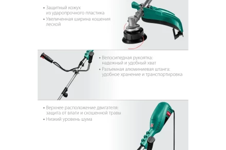 ЗУБР 1700 Вт, ш/с 42 см, сетевой триммер (КСВ-42-1700) купить в Ханты-Мансийске