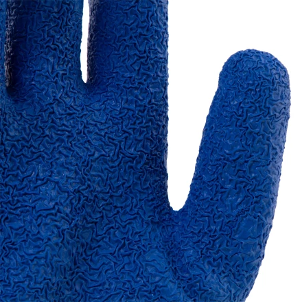 Перчатки трикотажные, полиэфирные, латексное рельефное покрытие, размер 9// Сибртех 677525 купить в Ханты-Мансийске