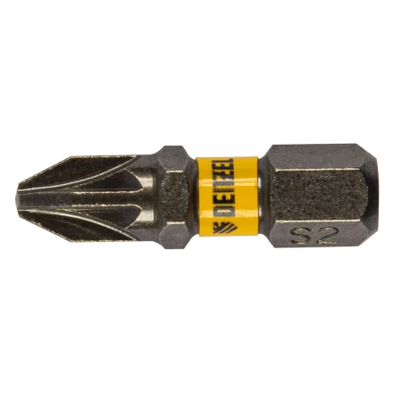 Бита PZ2х25, сталь S2, шестигранный профиль, 10 шт. Е 6,3 Denzel 11654 купить в Ханты-Мансийске