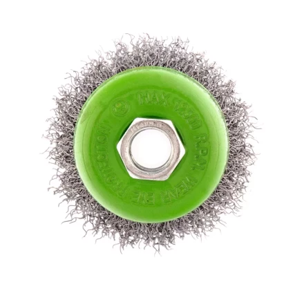 Щетка для УШМ, 65 мм, М14, "чашка", витая проволока 0.3 мм Сибртех 746037 купить в Ханты-Мансийске