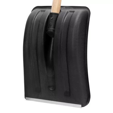 Лопата для уборки снега полипропиленовая Sparta, 275х365х870 мм, деревянный черенок, Россия 61653 купить в Ханты-Мансийске