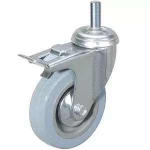 Колесо аппаратное поворотное SCtgb 42 100 мм с болтом и тормозом (F) 1003630 купить в Ханты-Мансийске