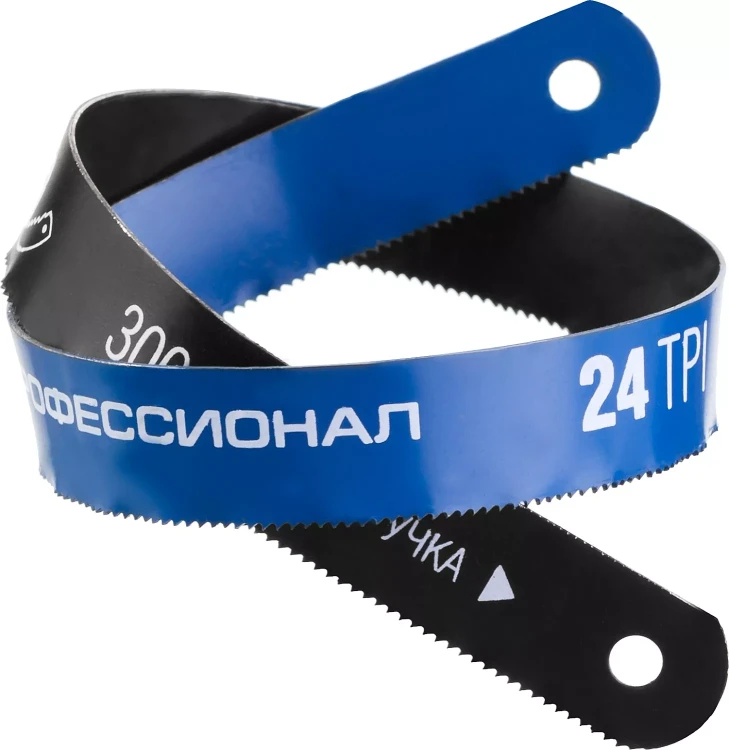 Полотно ЗУБР "ПРОФЕССИОНАЛ" по металлу, биметаллическое 24TPI шаг 1мм, 300мм, 50шт 15855-24-50 купить в Ханты-Мансийске