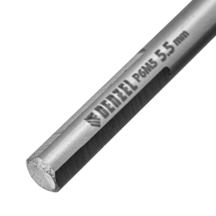 Сверло спиральное по металлу Denzel 5,5 x 93 мм, Р6М5, Golden Tip 718234 купить в Ханты-Мансийске