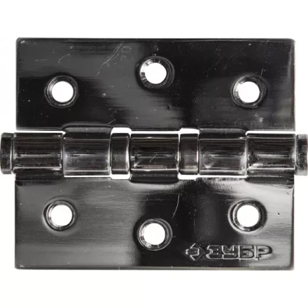 Петля универсальная ЗУБР &quot;ЭКСПЕРТ&quot;, 2 подшипника, цвет хром (CP), с крепежом, 75х63х2,5мм, 2 шт 37601-075-2 купить в Ханты-Мансийске