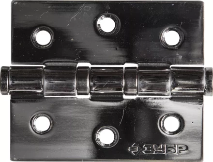 Петля универсальная ЗУБР &quot;ЭКСПЕРТ&quot;, 2 подшипника, цвет хром (CP), с крепежом, 75х63х2,5мм, 2 шт 37601-075-2 купить в Ханты-Мансийске