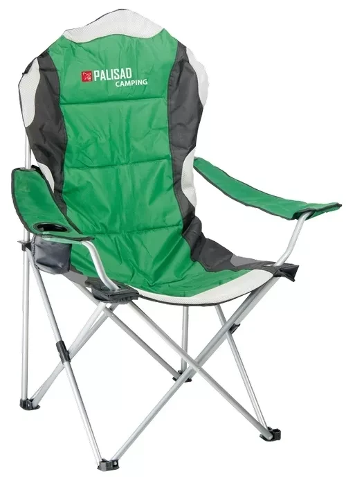 Кресло складное с подлокотниками и подстаканником 60х60х110/92 см PALISAD Camping 69592 купить в Ханты-Мансийске