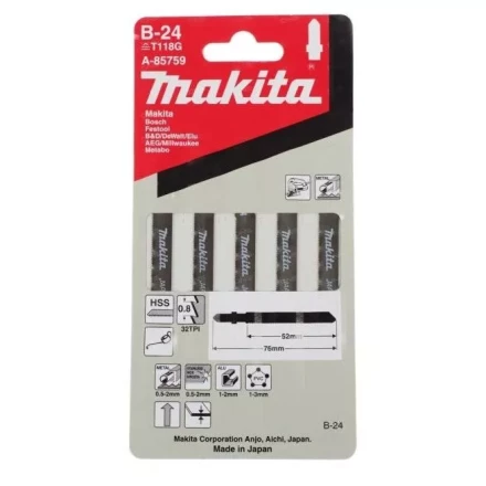 Пилки для лобзика Makita B-24 A-85759 купить в Ханты-Мансийске