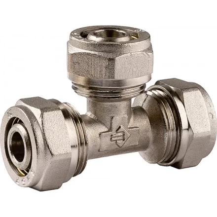 Тройник ЗУБР соединительный, цанга-цанга, 20х20х20х2,0, никель 51403-20 купить в Ханты-Мансийске