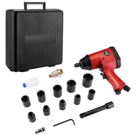 Гайковерт пневматический ударный DEKO DKPT01 SET 3, 018-1101, в чемодане с набором 16 предметов купить в Ханты-Мансийске