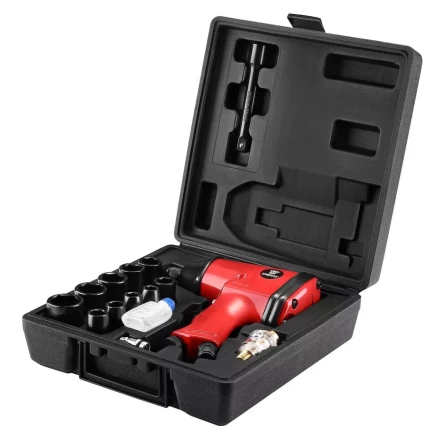 Гайковерт пневматический ударный DEKO DKPT01 SET 3, 018-1101, в чемодане с набором 16 предметов купить в Ханты-Мансийске