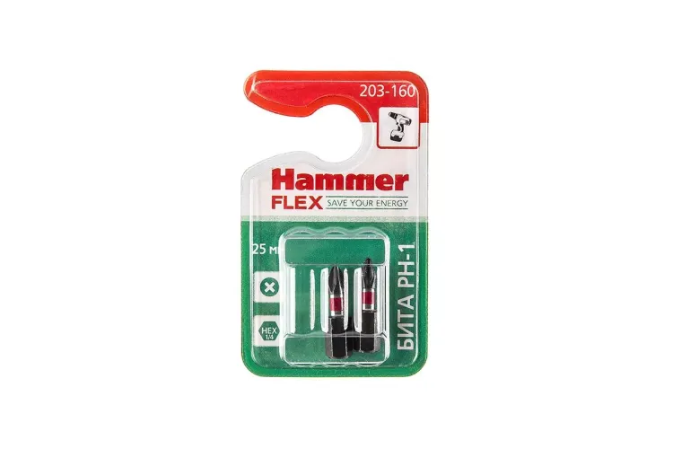 Бита HAMMER PH1 25мм (2шт) купить в Ханты-Мансийске