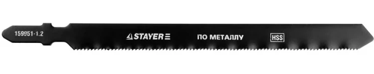 Полотна STAYER "PROFI", T318A, для эл/лобзика, HSS, по металлу (1-3мм), EU-хвост., шаг 1,2мм, 106мм, 2шт 159951-1.2_z01 купить в Ханты-Мансийске
