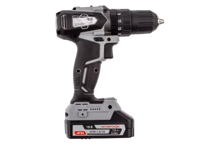 Аккумуляторная дрель-шуруповерт ИНТЕРСКОЛ ДАУ-13/18ВК (573.1.2.70) Li-ion АПИ (кейс, 2 х 1,5Ач, ЗУ) купить в Ханты-Мансийске