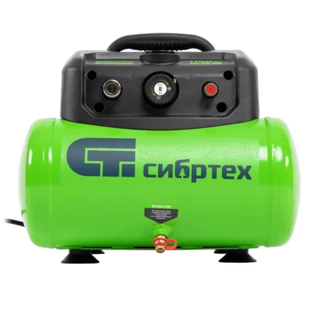 Компрессор воздушный безмаслянный BL 1100/6 1100Вт, ресивер 6 литров, 180 л/мин// Сибртех 58059 купить в Ханты-Мансийске