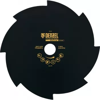 Диск для триммера 230 х 25,4 толщина 1,6 мм 8 лезвий DENZEL 96328 купить в Ханты-Мансийске