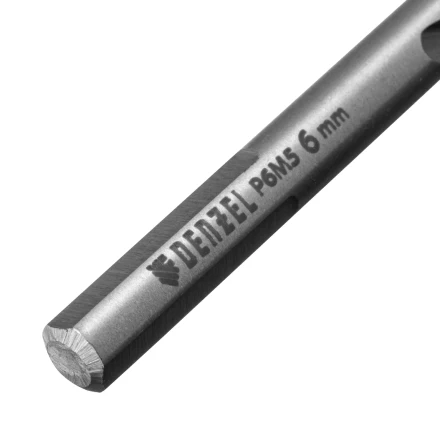 Сверло спиральное по металлу Denzel 6 x 93 мм, Р6М5, Golden Tip, 718235 купить в Ханты-Мансийске