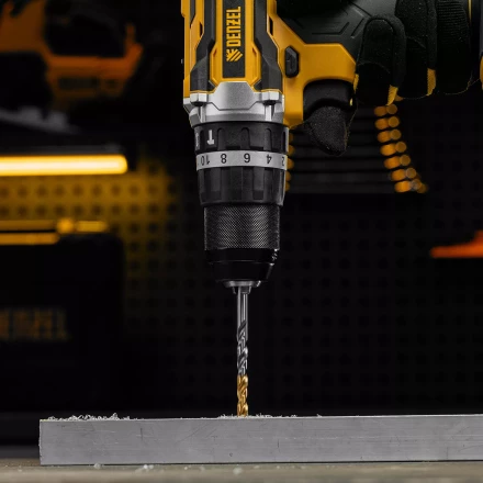 Сверло спиральное по металлу Denzel 6 x 93 мм, Р6М5, Golden Tip, 718235 купить в Ханты-Мансийске