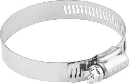 Хомуты ЗУБР &quot;ЭКСПЕРТ&quot;, нерж. сталь, просечная лента 12 мм, 65-89 мм, 50 шт 37815-065-89-50 купить в Ханты-Мансийске