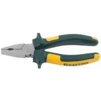 Плоскогубцы KRAFTOOL"KRAFT-MAX"комб,Cr-Mo,маслобензост двухкомп рукоятки,шарнирное соединение с повыш износост,160мм 22011-1-16