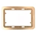 Панель СВЕТОЗАР &quot;ГАММА&quot; накладная для двойных розеток, цвет золотой металлик, 1 гнездо SV-54145-2-GM купить в Ханты-Мансийске