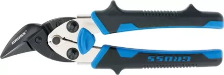 Ножницы по металлу&quot;PIRANHA&quot;МИНИ 185мм,прямой и правый рез,сталь-СrM,двухкомпонентные рукоятки GROSS 78361 купить в Ханты-Мансийске