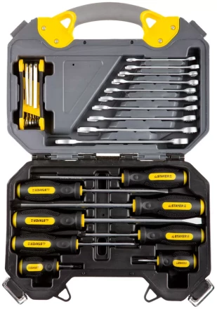 Набор инструментов STAYER &quot;PROFI&quot; универсальный, высококачественная CRV сталь, хромированное покрытие, 26 предметов 27710-H26 купить в Ханты-Мансийске