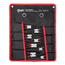 Набор съемников стопорных колец КВТ НКС-08, 140/180/230 мм, 8 шт. (92037)