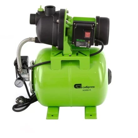 Насосная станция НС850-П, 850 Вт, напор 42 м, 3500 л/ч, ресивер 19 л Сибртех 97248 купить в Ханты-Мансийске