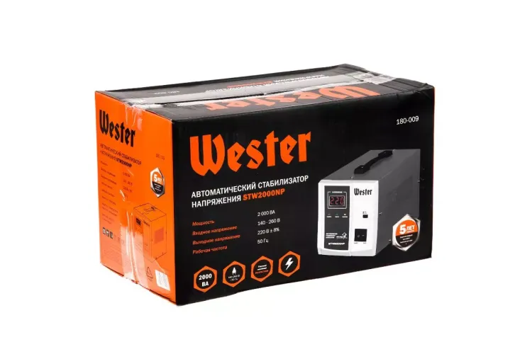 Стабилизатор напряжения WESTER STW2000NP купить в Ханты-Мансийске